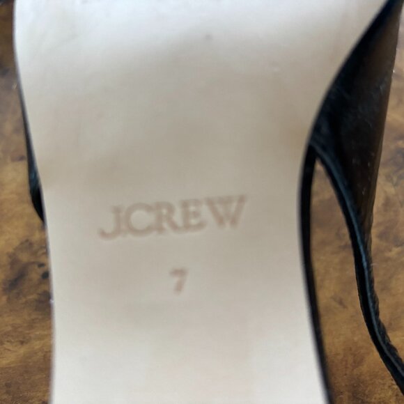 Slingback kitten heels in black crinkle patent leather - Size 7 - Picture 5 of 5